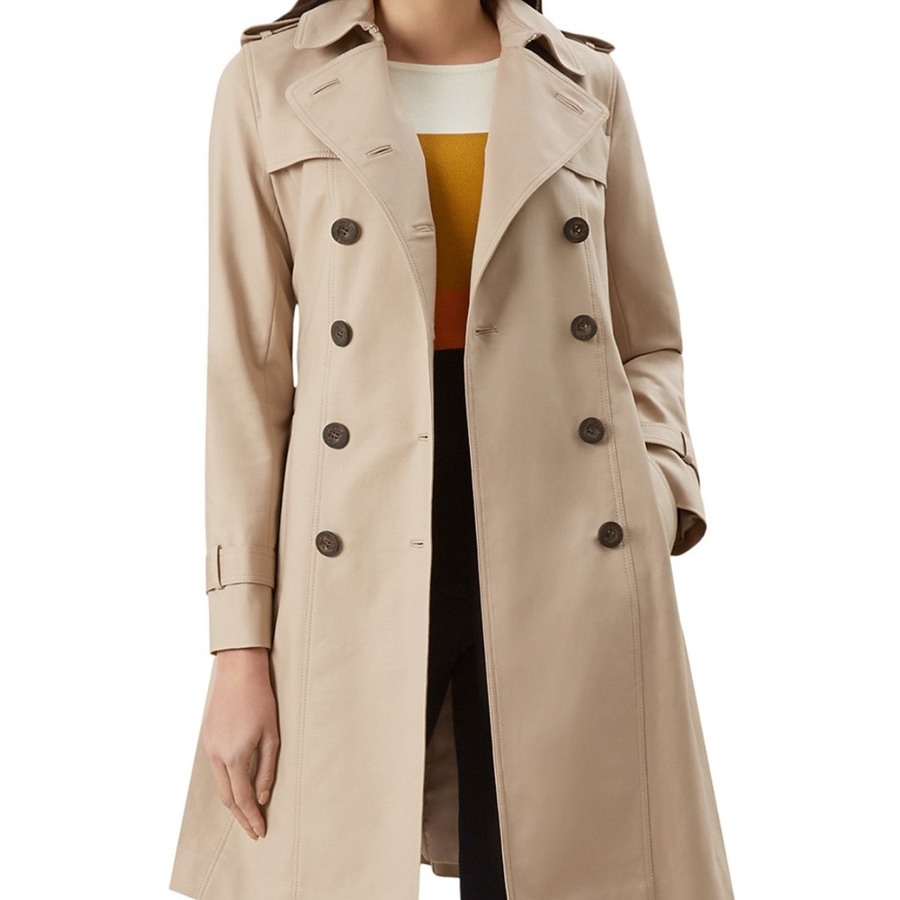 Hobbs London Tan Saskia Trench Coat